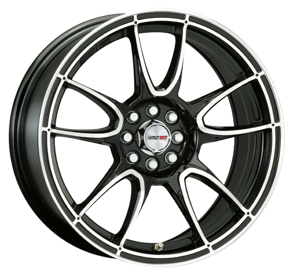 Llanta MOTEC NITRO 10.0x19 (5x130) ET40 NEGRO MATE / PULIDO
