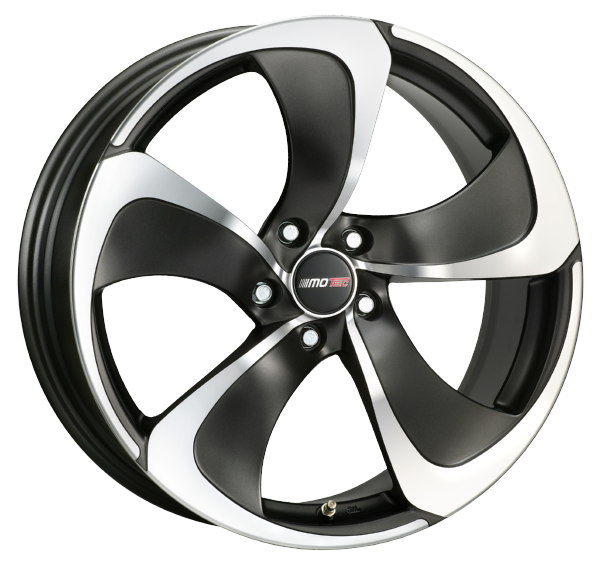 Llanta MOTEC STREAM 8,5x18 (5x120) ET15 NEGRO MATE / PULIDO