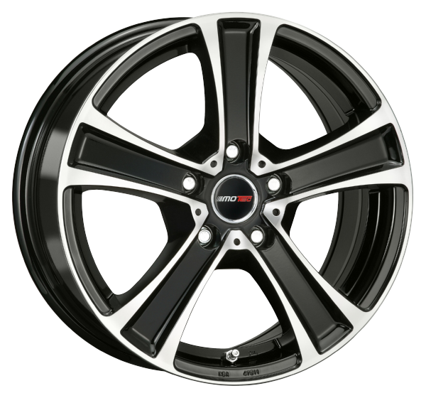 Llanta MOTEC COOL 6.5x15 (5x108) ET45 NEGRO / PULIDO