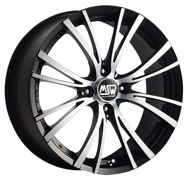 Llanta MSW 20-4 7.0 x15" (4x108) ET18 NEGRO MATE / PULIDO