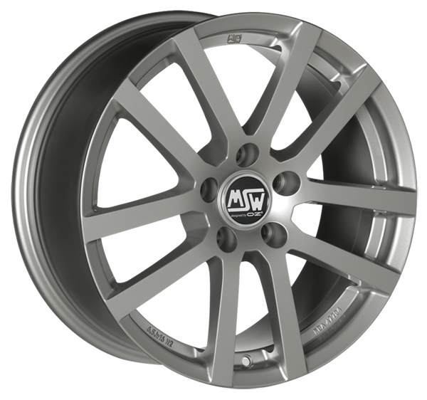 Llanta MSW 22 W 6.0 x15" (4x100) ET42 PLATA OSCURO BRILLANTE