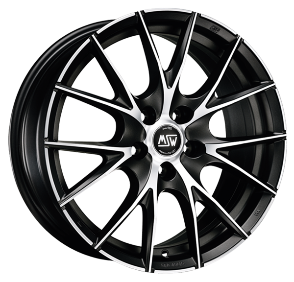Llanta MSW 25 8.0 x18" (5x114.3) ET45 NEGRO / PULIDO