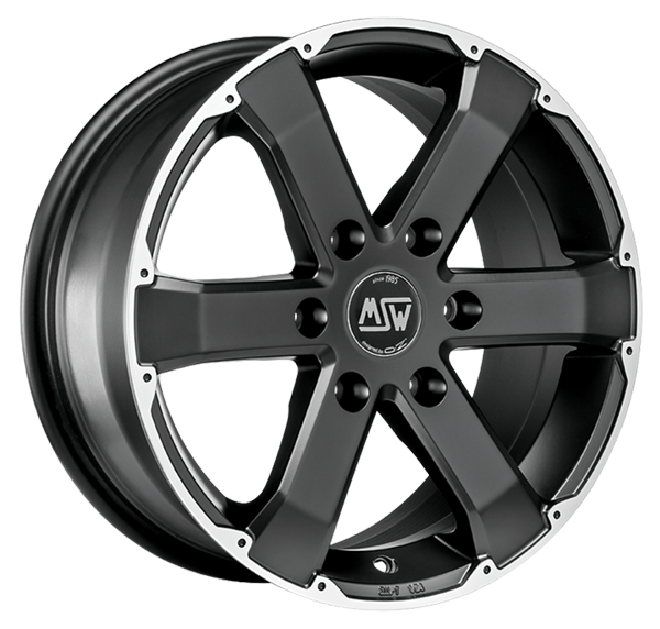Jante MSW 46 7.5 x17" (6x114.3) ET30 NOIR / POLI