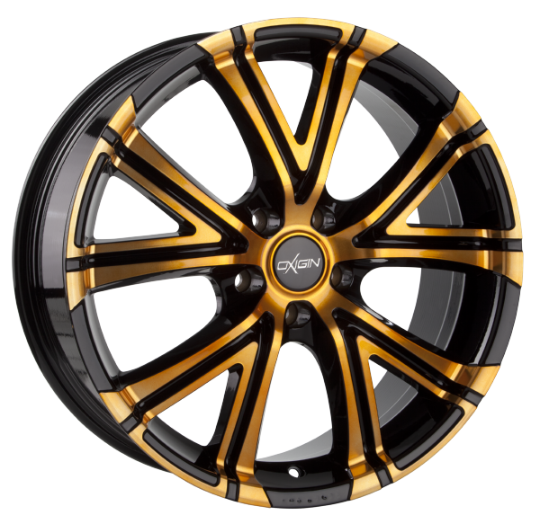 Llanta OXIGIN 15 VTWO 8.0x18 (5x108) ET45 NARANJA / PULIDO