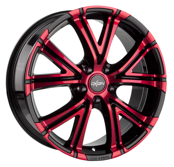 Llanta OXIGIN 15 VTWO 8.0x18 (4x108) ET18 ROJO / PULIDO
