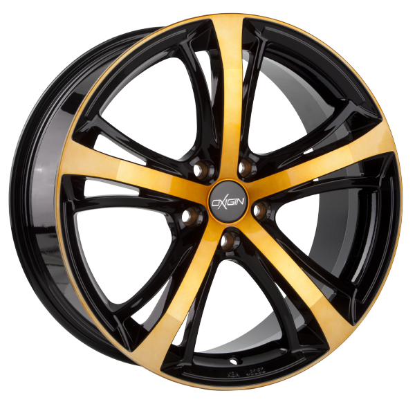 Llanta OXIGIN 16 SPARROW 8.0x18 (5x114.3) ET35 NARANJA / PULIDO