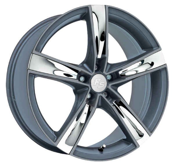Llanta RS RS INOX CARBON 8.0x18 (5x100) ET35 CARBONO MATE / INOX