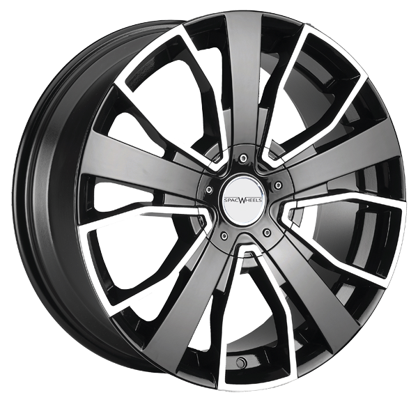 Llanta SPAC Wheels SURVIVAL 7.0 X 17" (4X100) ET40 NEGRO / PULIDO