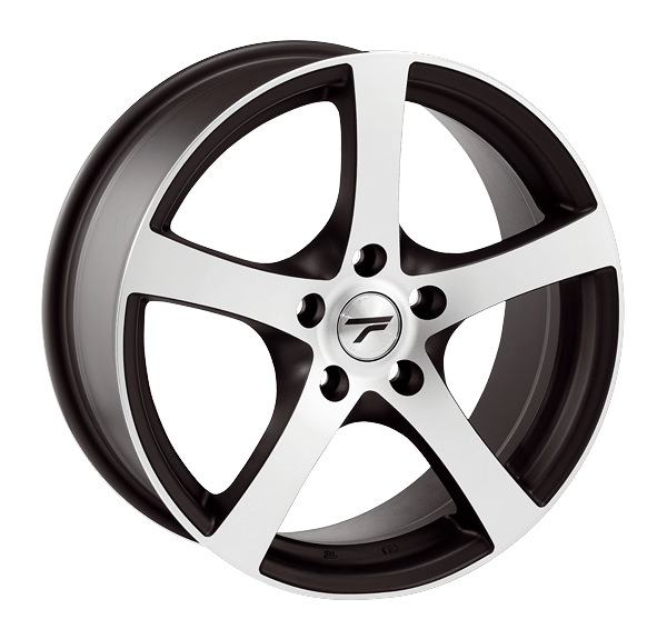 Llanta TFT VERSUS POLISHED 5.5 x 13" (4x100) ET35 NEGRO / PULIDO