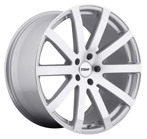 Llanta TSW BROOKLANDS 8 X 19" (5X114.3) ET30 PLATA / FRENTE PULIDO