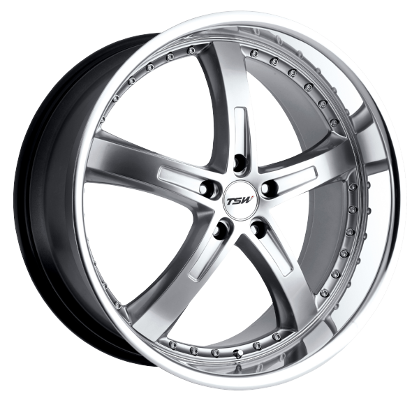 Llanta TSW JARAMA 8.0x17 (5x114.3) ET40 PLATA BRILLANTE / ARO PULIDO