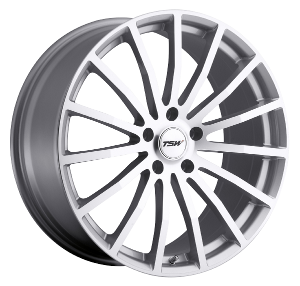 Llanta TSW MALLORY 8.0x19 (5x112) ET32 PLATA  / PULIDO