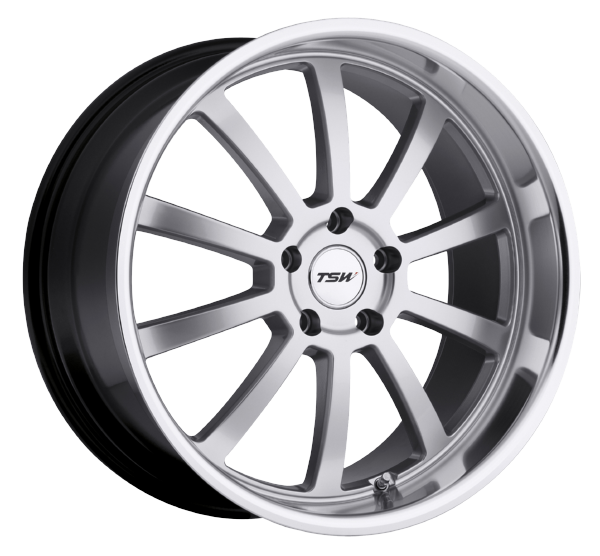 Llanta TSW WILLOW 9.5x18 (5x114.3) ET40 PLATA BRILLANTE  / ARO PULIDO