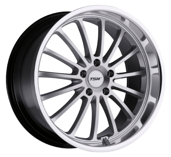 Llanta TSW ZOLDER 8.0x17 (5x120) ET35 PLATA BRILLANTE  / ARO PULIDO