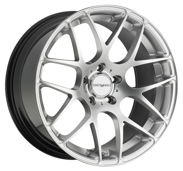 Llanta SPAC Wheels VISUAL 9.5 X 22" (5X120) ET40 PLATA BRILLANTE