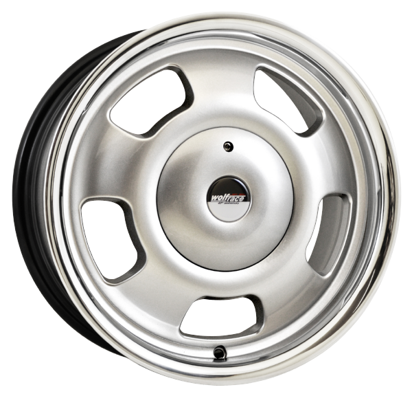 Llanta WOLFRACE SlotMag 7.0x15 (4x98) ET35 PLATA / ARO EN ACERO INOXIDABLE