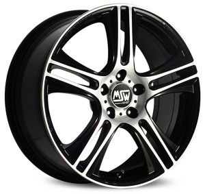 Llanta MSW MSW 11 7 X 18" (4X100) ET38 BLACK FULL POLISHED (GBFP)