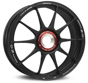Llanta OZ Racing SUPERFORGIATA CL 12 X 19" (MONOTUERCAX) ET63 MATT BLACK CON SCRITTE DI FRESATURA