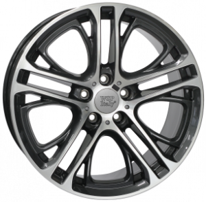 Llanta WSP Italy W677 / X3 XENIA 9 X 19" (5X120) ET42 NEGRO / PULIDO