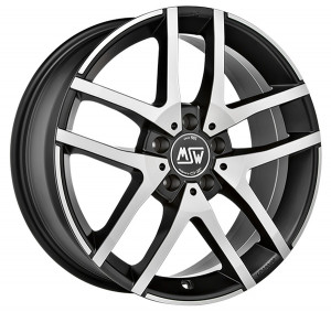 Llanta MSW MSW 28 6,5 X 16" (5X110) ET40 MATT BLACK FULL POLISHED