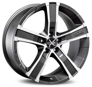 Llanta OZ Racing SAHARA 5 8 X 17" (5X127) ET40 MATT GRAPHITE DIAMOND CUT