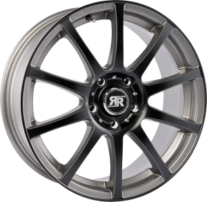 Llanta RACER AXIS /APB 7,5 X 18" (4X100) ET35 GUN METAL MACHINED FACE BLACK