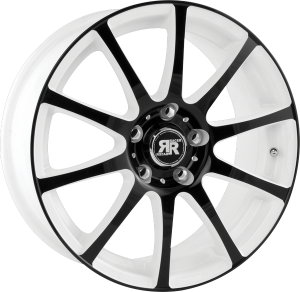 Llanta RACER AXIS /WPB 7,5 X 18" (4X100) ET35 WHITE MACHINED FACE BLACK