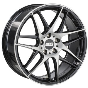 Llanta BBS CX-R 9,5 X 19" (5X120) ET32 NEGRO / FRENTE PULIDO