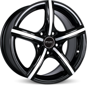 Llanta FOX FX006 MIRROR 6 X 15" (5X100) ET35 BRILLIANT BLACK/DIAMOND FACE