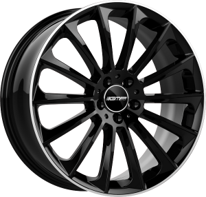 Llanta GMP STELLAR /BPL 8 X 18" (5X112) ET45 BLACK DIAMOND LIP