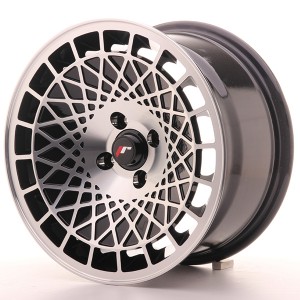 Llanta JAPAN RACING JR14 8 X 15" (4XMULTI) ET20 Black Machined Face