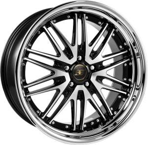 Llanta INFINY KLATZ-RSL /BPIL 8 X 19" (5X112) ET42 BLACK MACHINED FACE INOX LIP