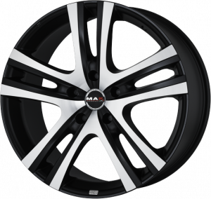 Llanta MAK ARIA ICE 9,5 X 20" (5X150) ET53 MATT BLACK/ICE FACE