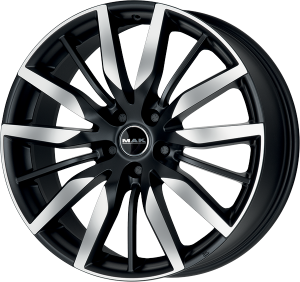 Llanta MAK BARBURY ICE 8 X 19" (5X112) ET56 MATT BLACK/ICE FACE