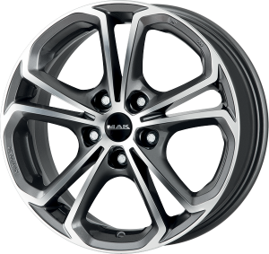 Llanta MAK HESSEN MIRROR 6,5 X 16" (5X115) ET41 GUN METALLIC/MIRROR FACE