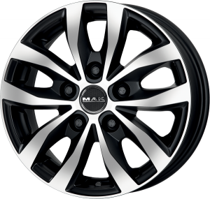 Llanta MAK LOAD 5 ICE 6,5 X 15" (5X160) ET52 MATT BLACK/ICE FACE