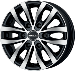 Llanta MAK LOAD 6 ICE 6,5 X 16" (6X139,7) ET20 MATT BLACK/ICE FACE