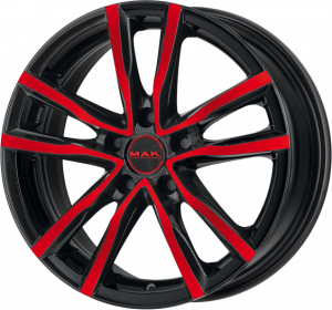 Llanta MAK MILANO BLACK&RED 8 X 18" (5X114,3) ET40 BLACK/RED
