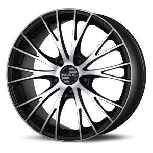 Llanta MAK RENNEN ICE 9 X 18" (5X112) ET21 MATT BLACK/ICE FACE