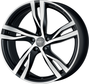 Llanta MAK STOCKHOLM ICE 8 X 19" (5X108) ET42.5 MATT BLACK/ICE FACE
