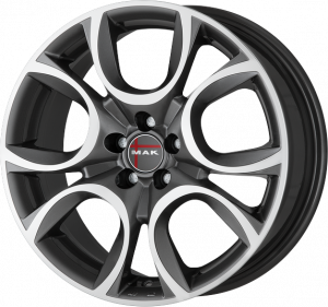 Llanta MAK TORINO MIRROR 6 X 15" (4X98) ET35 GUN METALLIC/MIRROR FACE