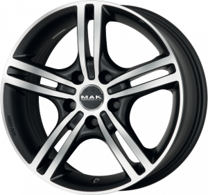 Llanta MAK VELOCE L ICE 6,5 X 16" (5X115) ET41 MATT BLACK/ICE FACE