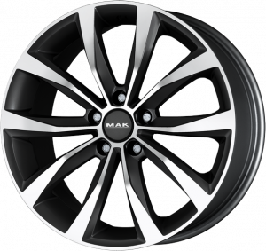 Llanta MAK WOLF MIRROR 8 X 18" (5X112) ET30 GUN METALLIC/MIRROR FACE