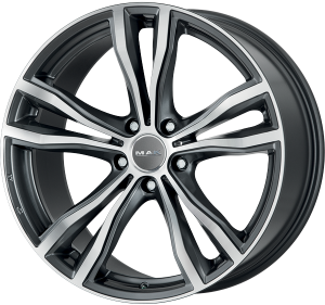 Llanta MAK X-MODE MIRROR 10 X 20" (5X120) ET40 GUN METALLIC/MIRROR FACE