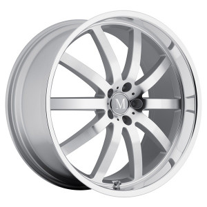 Llanta TOP TUNERS MANDRUS WILHELM SILVER 8,5 X 19" (5X112) ET32 SILVER W/ MIRROR CUT FACE & LIP