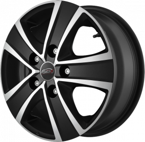 Llanta MATRIX FUOCO 5 VAN+ ICE BLACK 6,5 X 16" (5X114,3) ET45 MATT BLACK/ICE FACE
