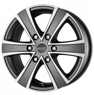 Jante MATRIX FUOCO 6 VAN ICE 6.5 x 16" (6x139.7) ET38 ANTHRACITE MAT / POLI