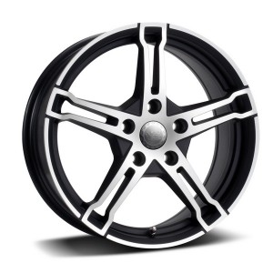 Jante MONZA LESMO FULL 7.5 x 17" (5x114.3) ET40 NOIR MAT / POLI