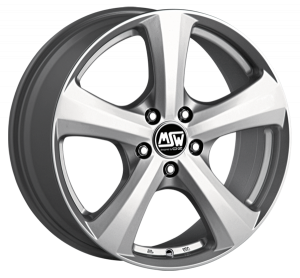 Jante MSW 19 W 6.0 x17" (5x114.3) ET40 ARGENT