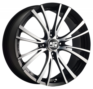 Jante MSW 20-4 7.0 x15" (4x108) ET18 NOIR MAT / POLI